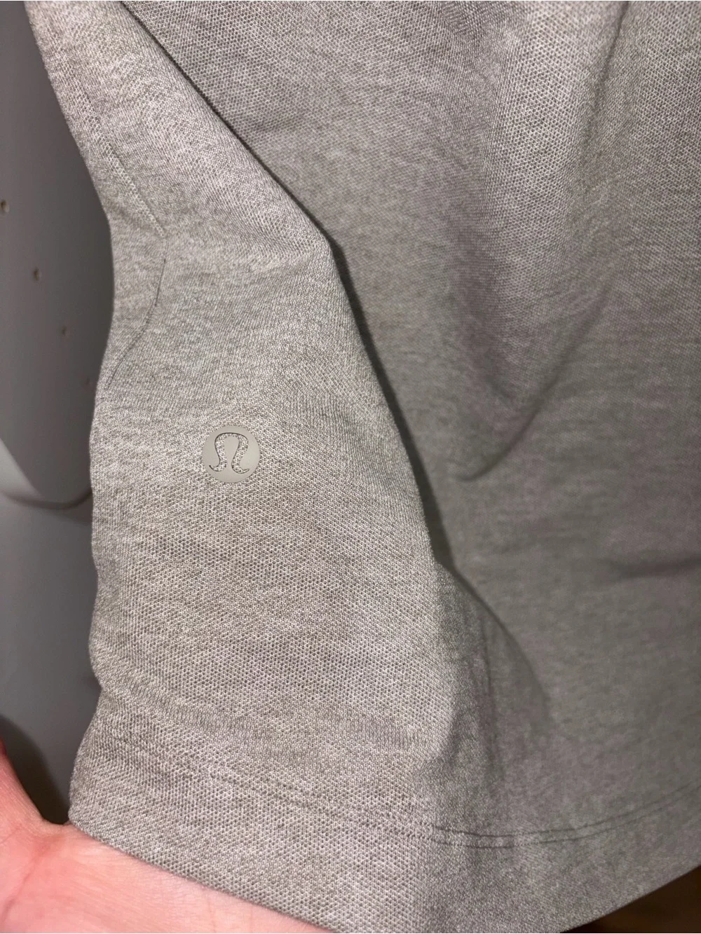 Lululemon Classic Gray Polo-Style Women’s Top